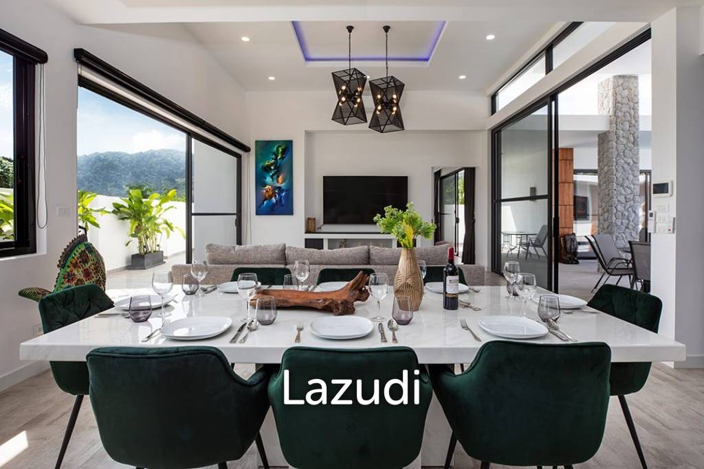 Beautiful modern 5-bedroom villa for rent in Rawai.