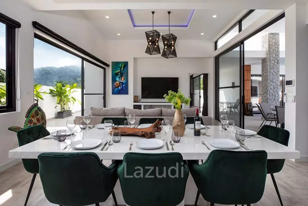 Beautiful modern 5-bedroom villa for rent in Rawai.