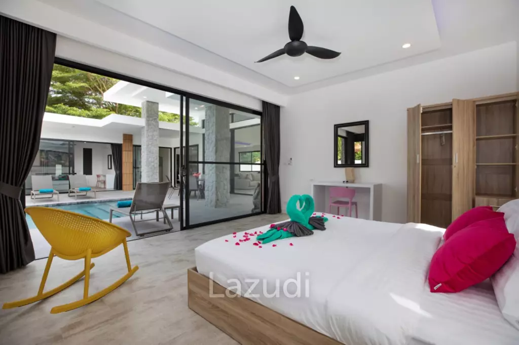 Beautiful modern 5-bedroom villa for rent in Rawai.