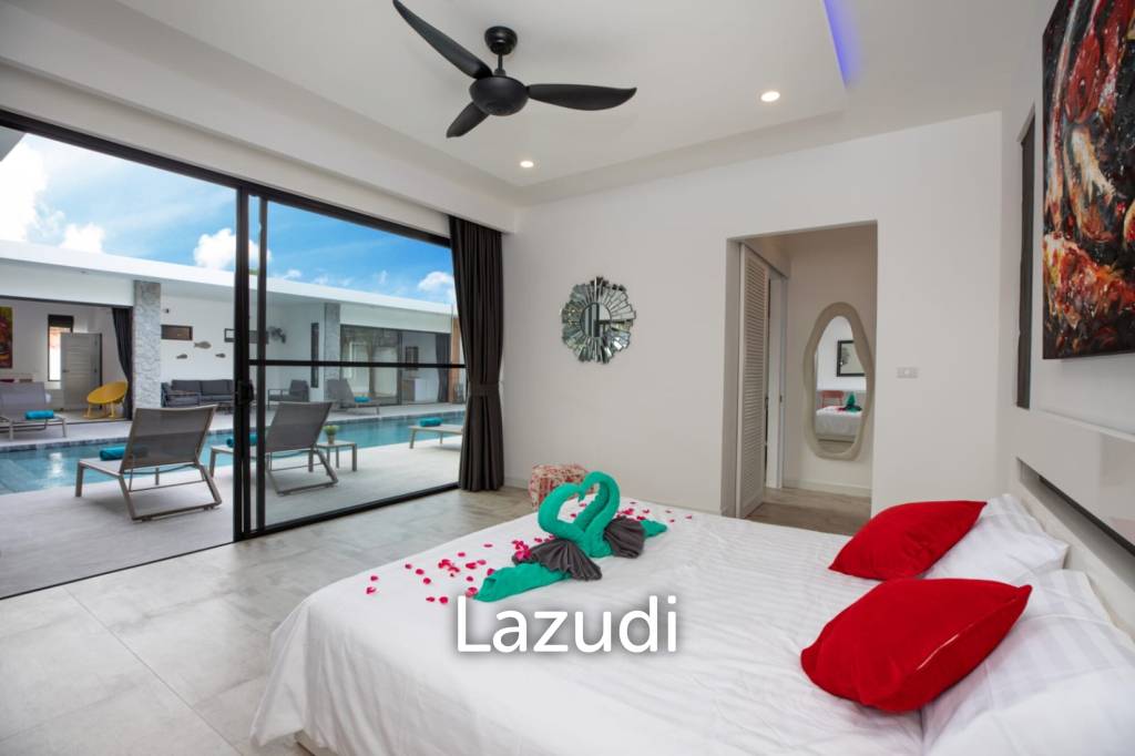 Beautiful modern 5-bedroom villa for rent in Rawai.