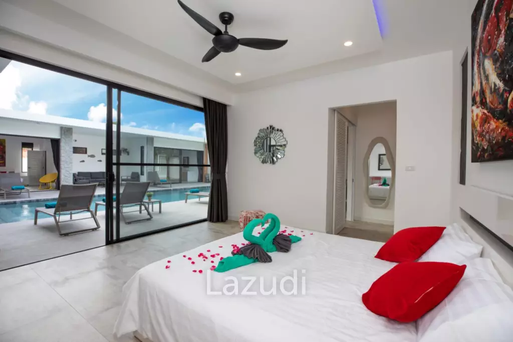 Beautiful modern 5-bedroom villa for rent in Rawai.
