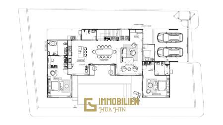 Вилла 639 кв.м. 4 Кровать 5 Ванна