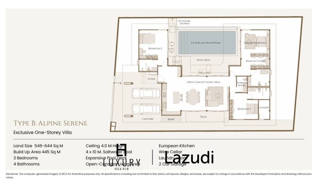 641 Sqm 3 Bed 4 Bath Villa For Sale