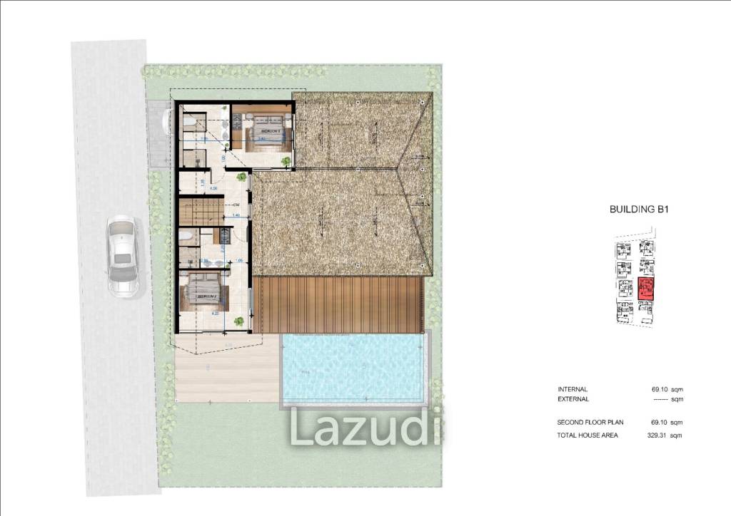 4-Bed  329.31 SQ.M Villa Malibu Beach