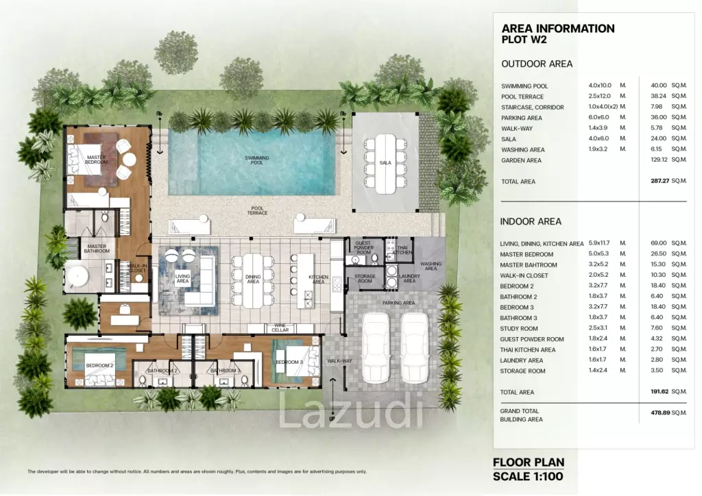 3 Bed 3 Bath 478.89 SQ.M The Wynn Phuket