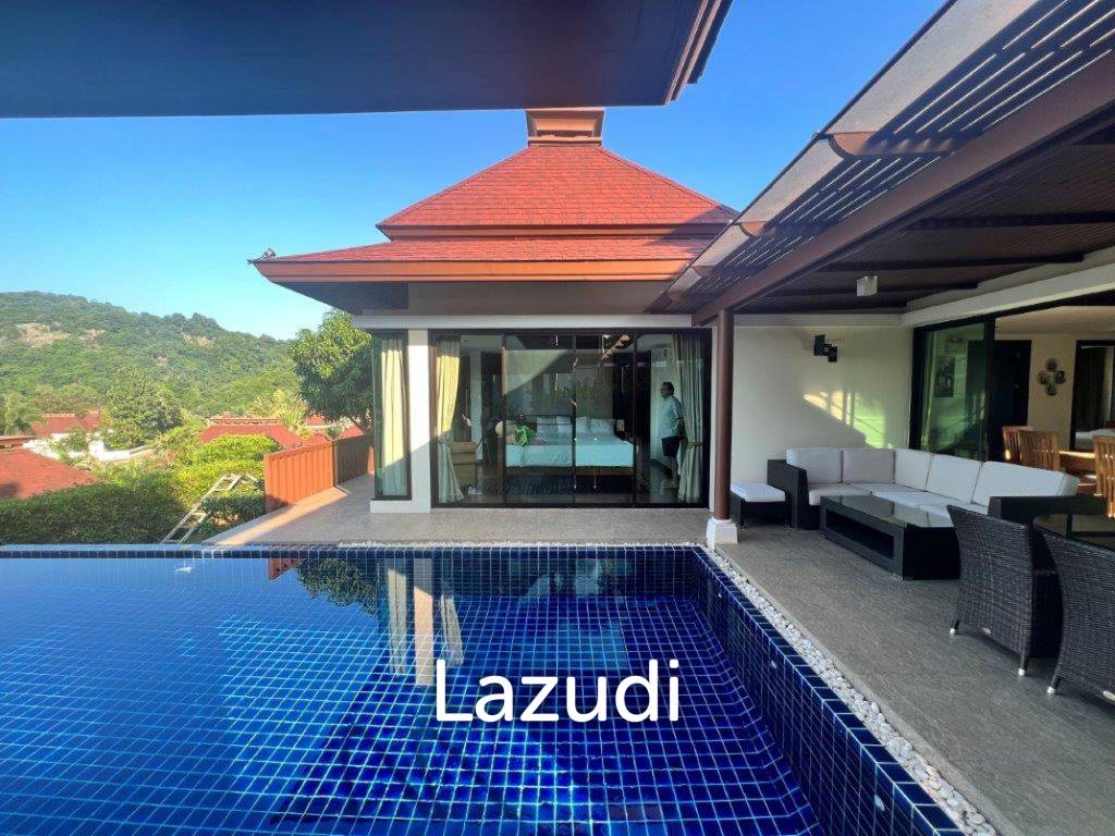 PANORAMA: Well designed and maintained FREEHOLD 3 Bed Pool Villa with Sea Views nr the Beach and Golf Course