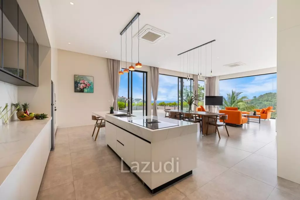Elegant 4-Bedroom Villa in Bang Por – Ocean and Mountain Views