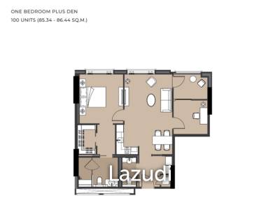 Luxury Condo 1 Bed Plus 85SQ.M for Rent in The Aspen Tree Forestias