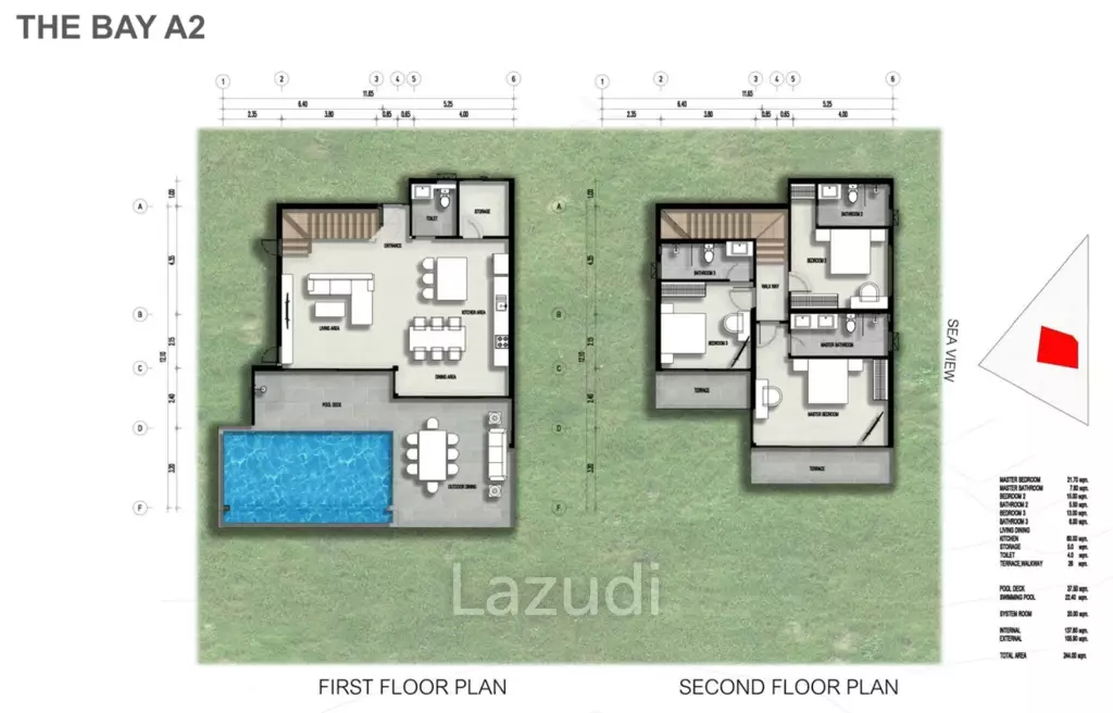 3 Bed 4 Bath 244 Q.M Samui Sway