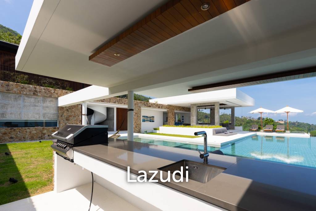 Exclusive Ultra-Luxury Sea Views 5-Bed Villa in Bang Por, Ko Samui