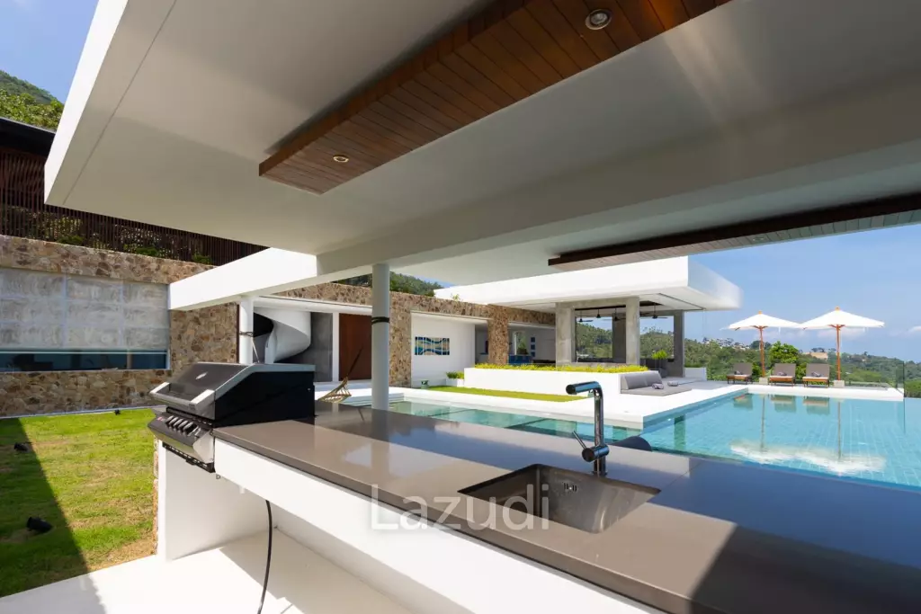 Exclusive Ultra-Luxury Sea Views 5-Bed Villa in Bang Por, Ko Samui