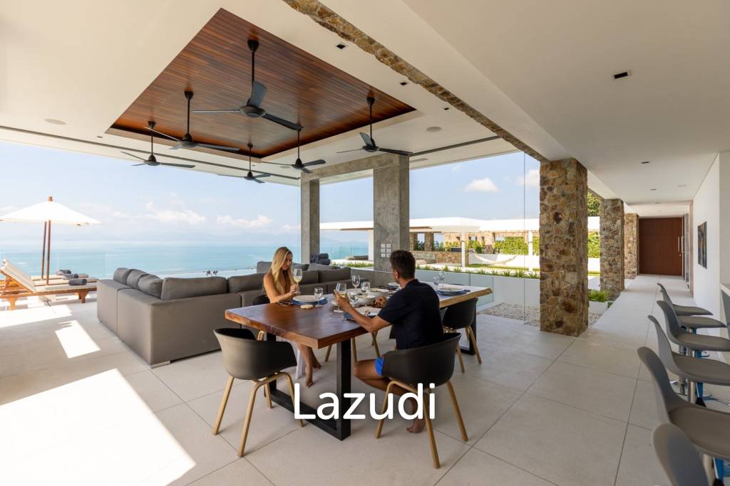 Exclusive Ultra-Luxury Sea Views 5-Bed Villa in Bang Por, Ko Samui
