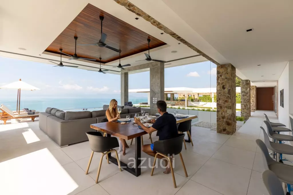 Exclusive Ultra-Luxury Sea Views 5-Bed Villa in Bang Por, Ko Samui