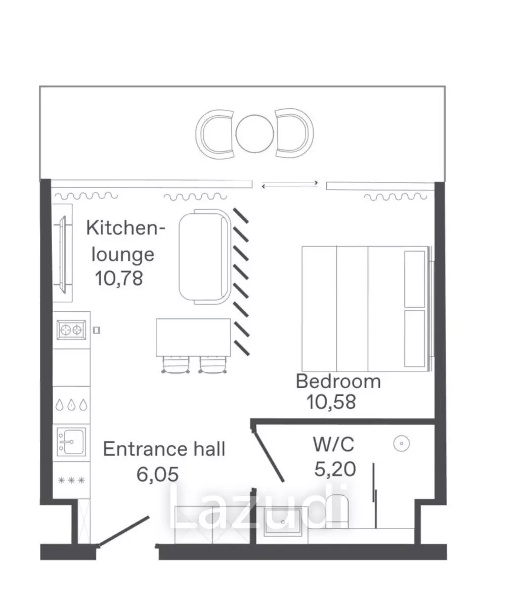 Studio 1 Bath 38.48 SQ.M Bamboo Forest
