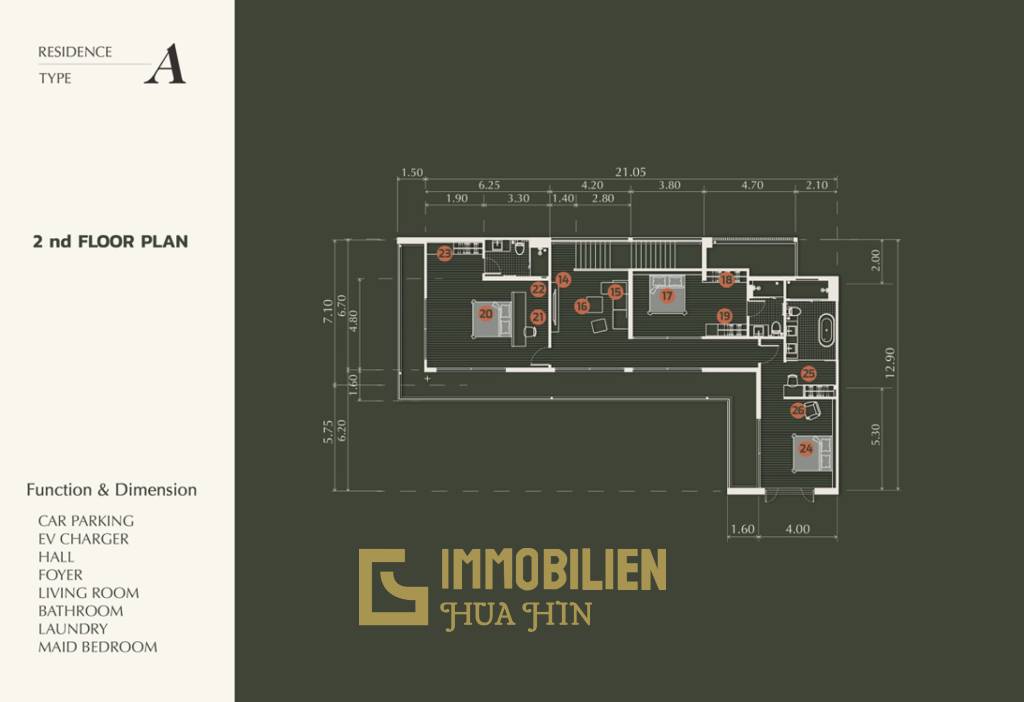 635 qm 4 Bett 5 Bad Villa Für Verkauf