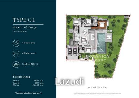 4 Bedroom-Luxury Villa with Pool in Botanica Hua Hin