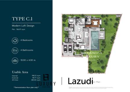 4 Bedroom-Luxury Villa with Pool in Botanica Hua Hin