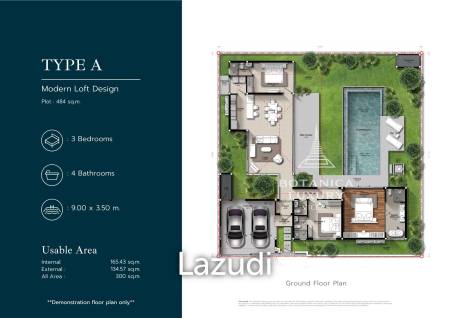 3 Bedroom-Luxury Villa with Pool in Botanica Hua Hin