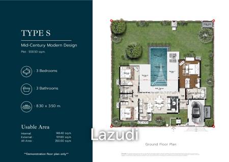 3 Bedroom-Luxury Villa with Pool in Botanica Hua Hin