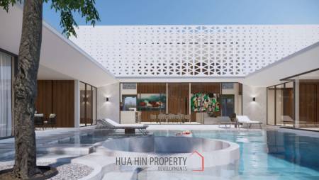 3 Bed 3 Bath 603.7 SQ.M The Orchid Hua Hin Villa U-Shape