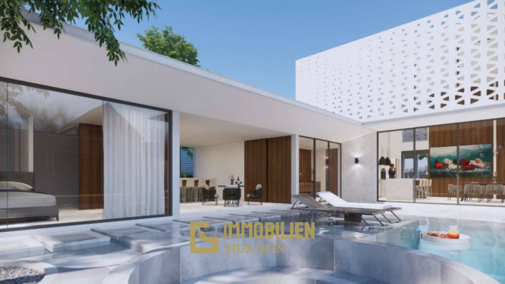 3 Bed 3 Bath 603.7 SQ.M The Orchid Hua Hin Villa U-Shape