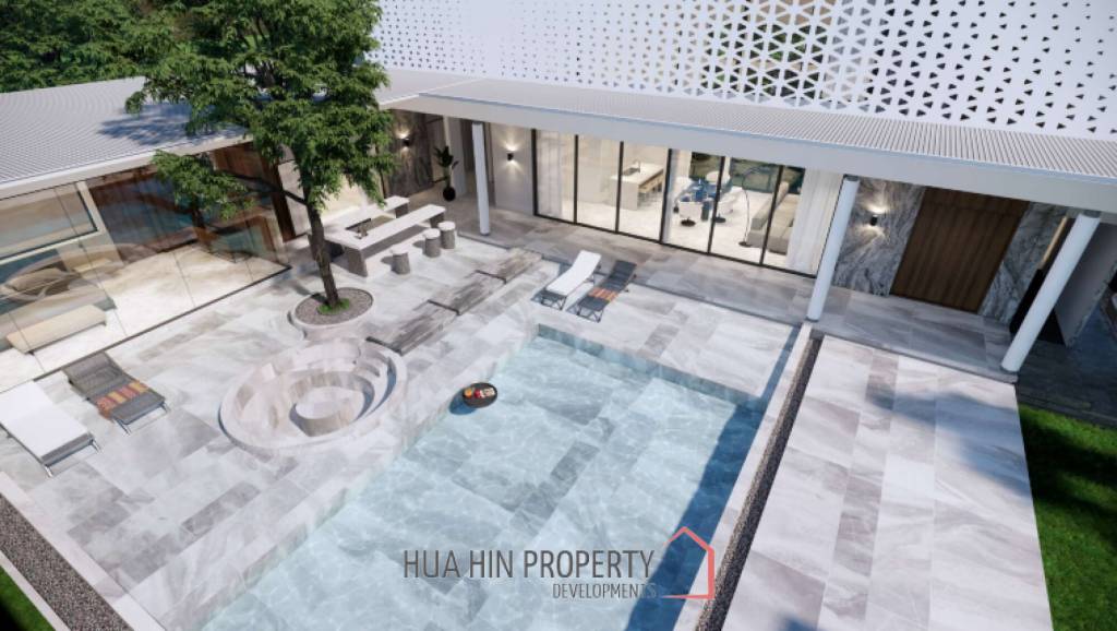 3 Bed 3 Bath 465 SQ.M The Orchid Hua Hin Villa L-Shape