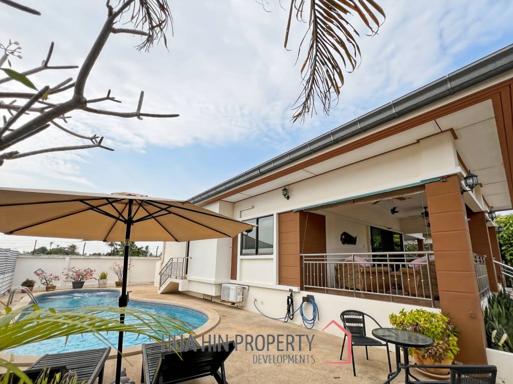 3 Bed 2 Bath Fully Furnished Villa with Pool in Baan Thai Village 2
