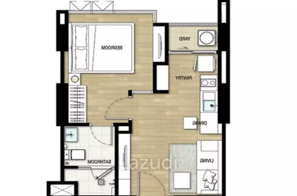1 Bed 1 Bath 34 SQ.M The Room Sukhumvit 69