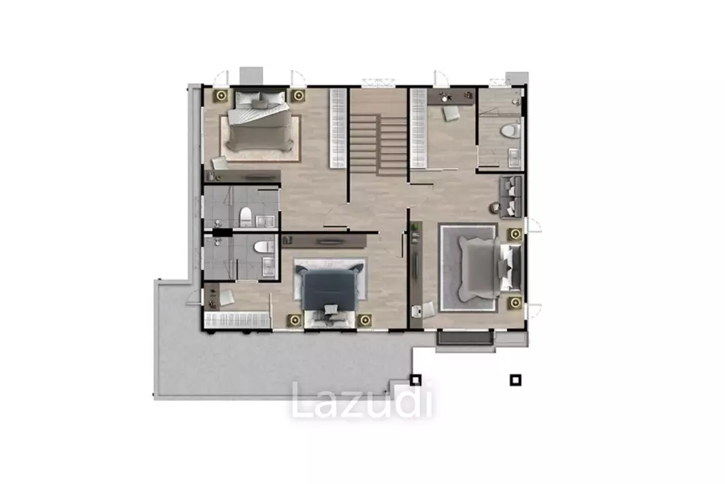 4 Bed 4 Bath 249 SQ.M Setthasiri Donmueang