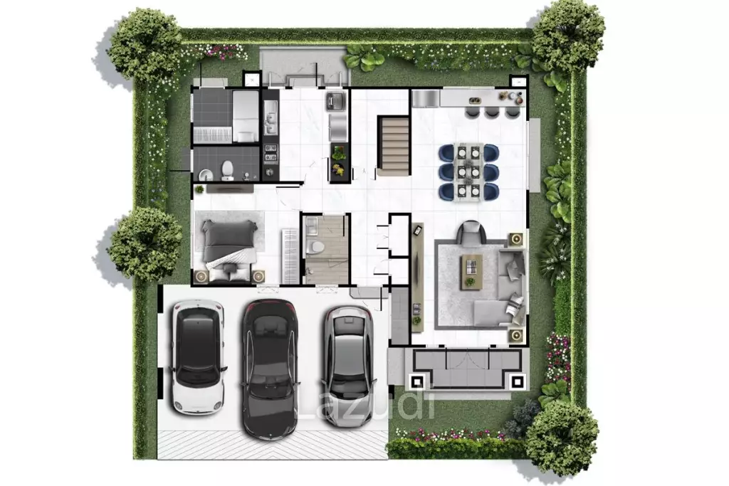 4 Bed 4 Bath 249 SQ.M Setthasiri Donmueang