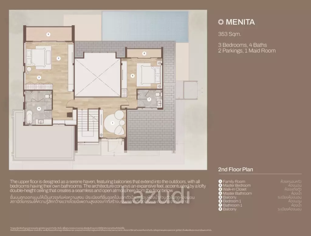3 Bed 2 Bath 353 SQ.M Woodsborough Hua Hin