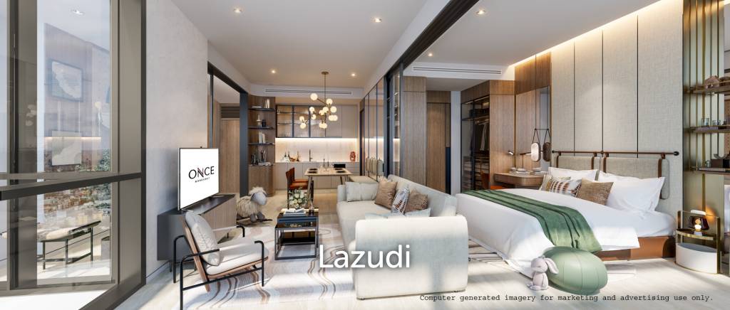 1 Bedroom 1 Bathroom 34.30 SQ.M. ONCE Wongamat