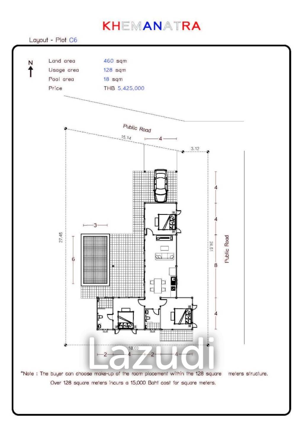 KHEMANATRA (PLOT C6 ) : 3 bed pool villa Ready to Move in