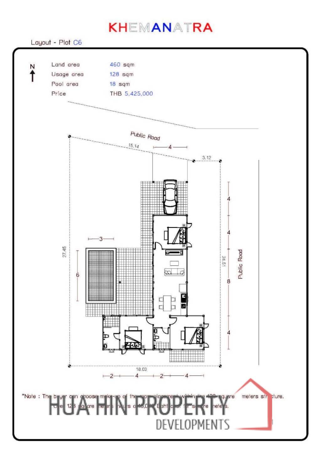 KHEMANATRA (PLOT C6 ) : 3 bed pool villa Ready to Move in