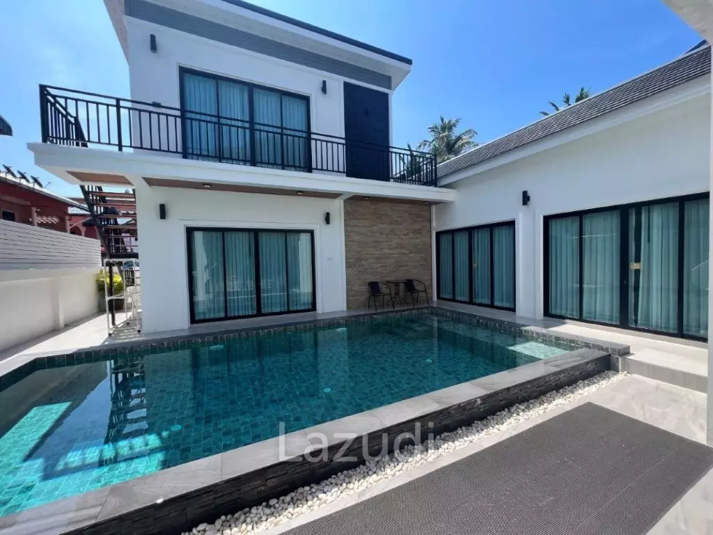 KAO TAO : 3 storey 3 bed pool villa 200 meters from the beach