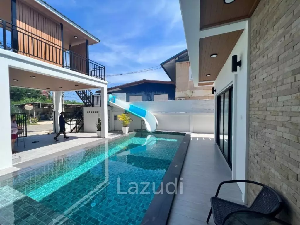 KAO TAO : 3 storey 3 bed pool villa 200 meters from the beach