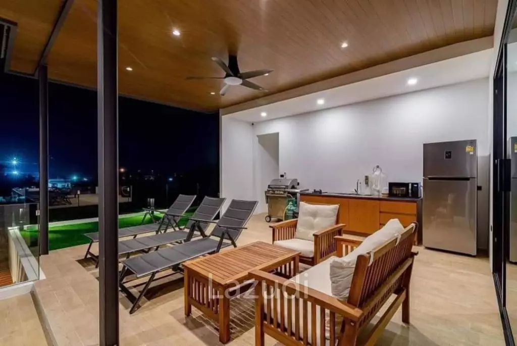 KAO TAO : 3 storey 3 bed pool villa 200 meters from the beach
