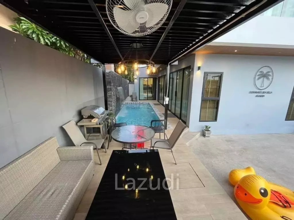 KAO TAO : 3 storey 3 bed pool villa 200 meters from the beach