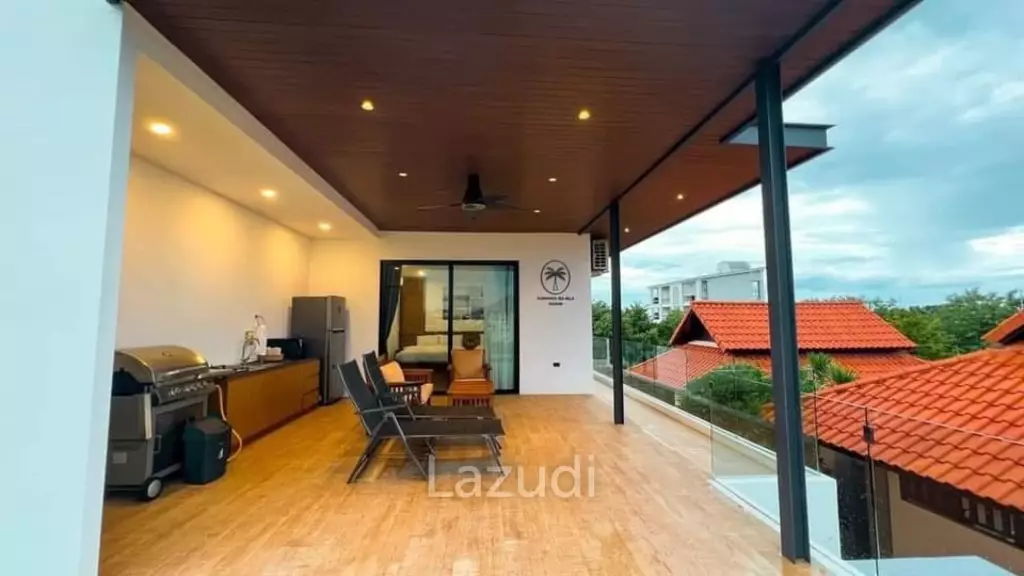 KAO TAO : 3 storey 3 bed pool villa 200 meters from the beach
