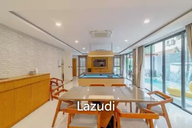 KAO TAO : 3 storey 3 bed pool villa 200 meters from the beach