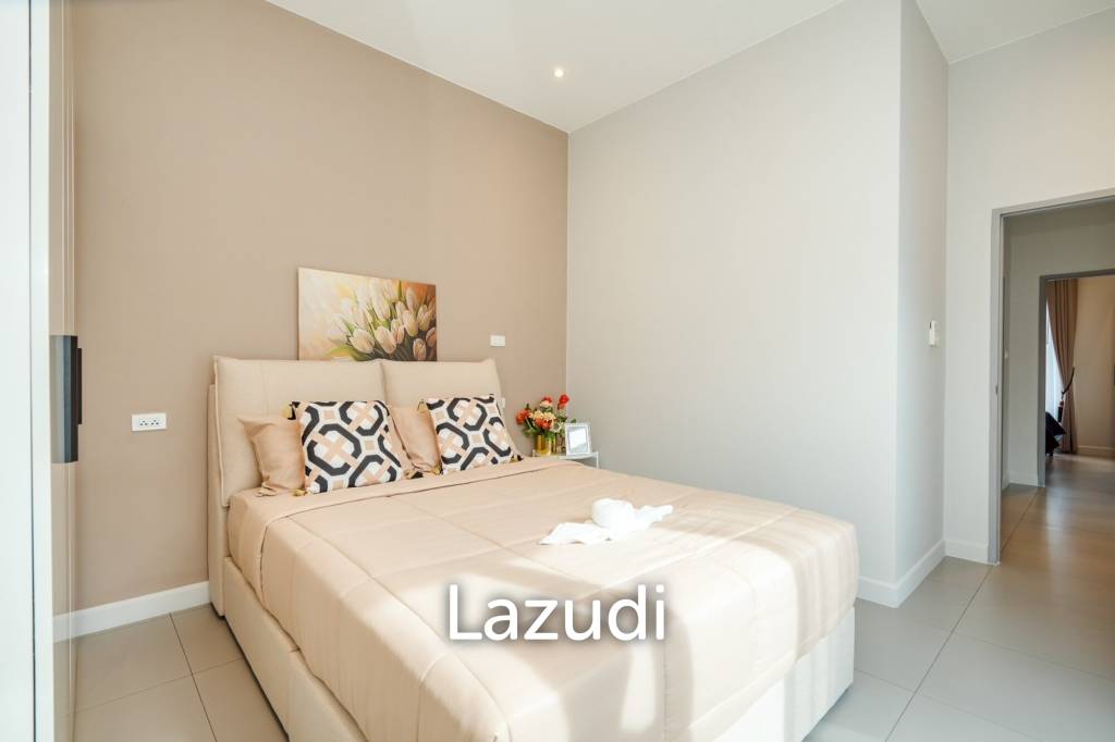Modern 120 sqm 3-Bed Detached Home in Cha-Am with Courtyard Yard