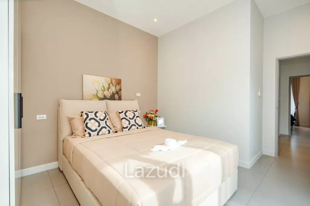 Modern 120 sqm 3-Bed Detached Home in Cha-Am with Courtyard Yard