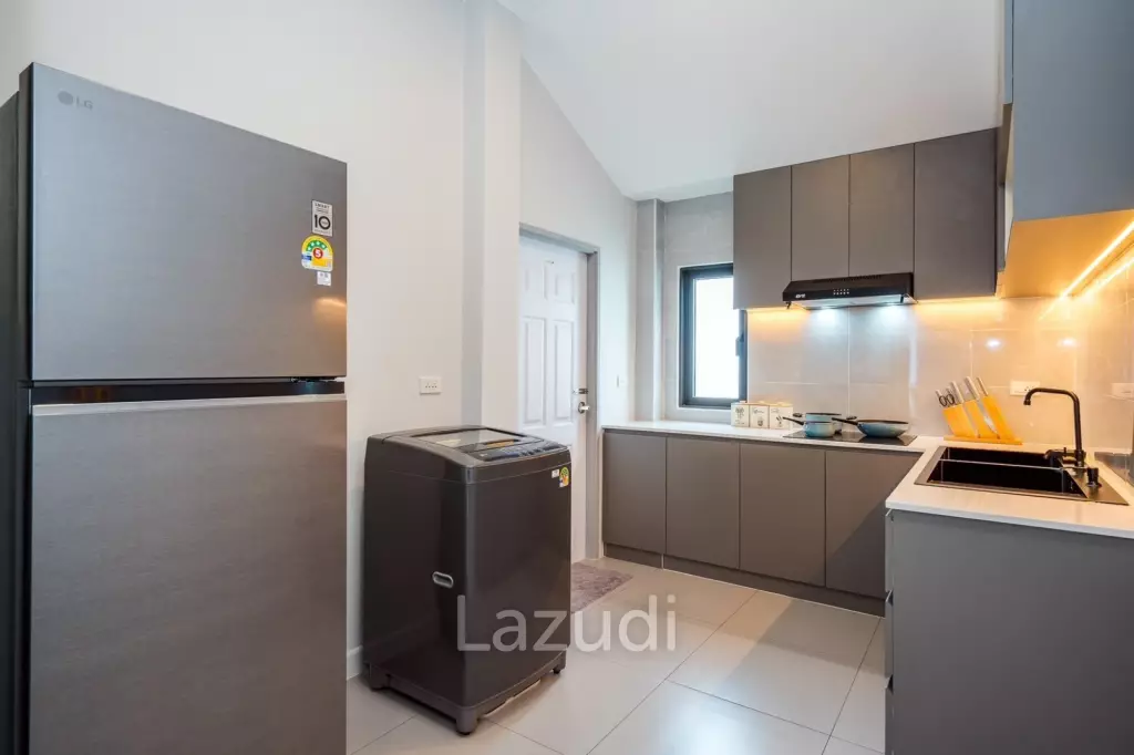 Modern 120 sqm 3-Bed Detached Home in Cha-Am with Courtyard Yard