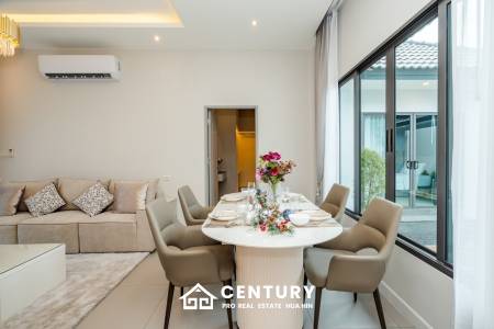 Modern 120 sqm 3-Bed Detached Home in Cha-Am with Courtyard Yard