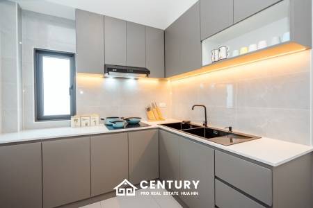 Modern 120 sqm 3-Bed Detached Home in Cha-Am with Courtyard Yard