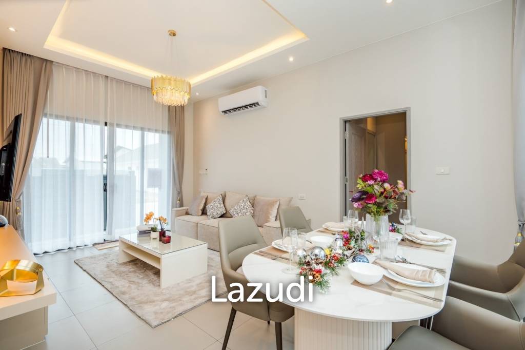 Modern 120 sqm 3-Bed Detached Home in Cha-Am with Courtyard Yard