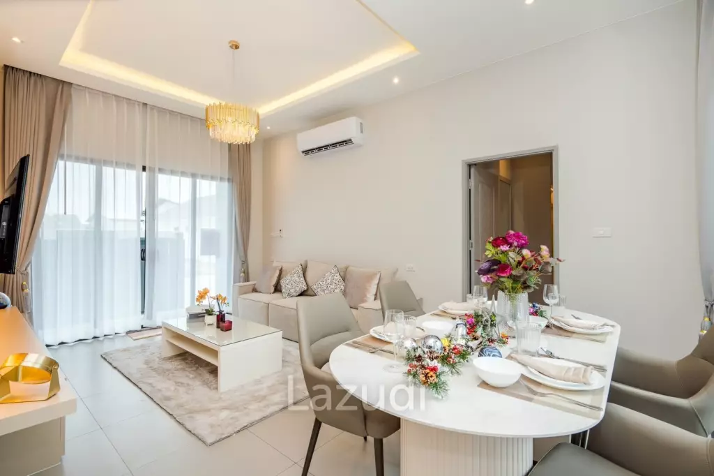 Modern 120 sqm 3-Bed Detached Home in Cha-Am with Courtyard Yard