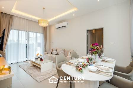 Modern 120 sqm 3-Bed Detached Home in Cha-Am with Courtyard Yard