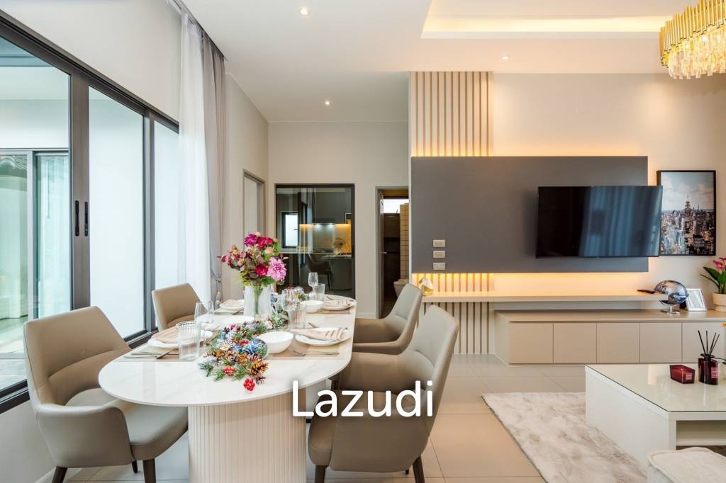 Modern 120 sqm 3-Bed Detached Home in Cha-Am with Courtyard Yard