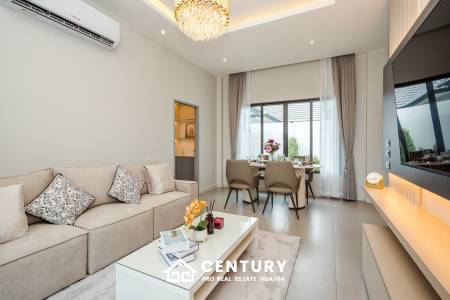 Modern 120 sqm 3-Bed Detached Home in Cha-Am with Courtyard Yard